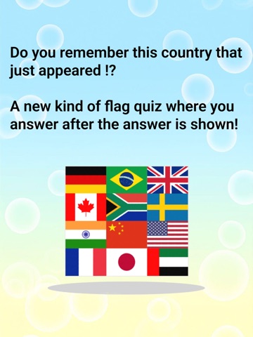 Flag Quiz Awa Pop iPad screenshot