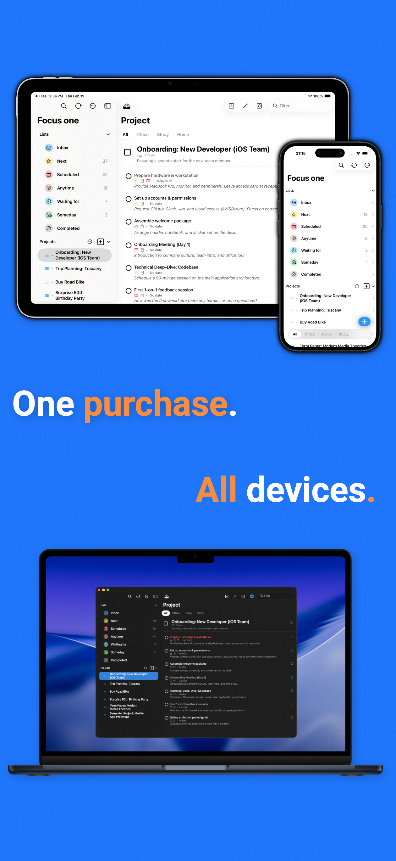 Todo & Task Manager: Focus one screenshot 7