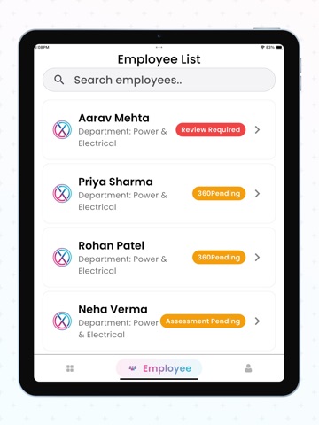 XcelABLE Mobile App iPad screenshot