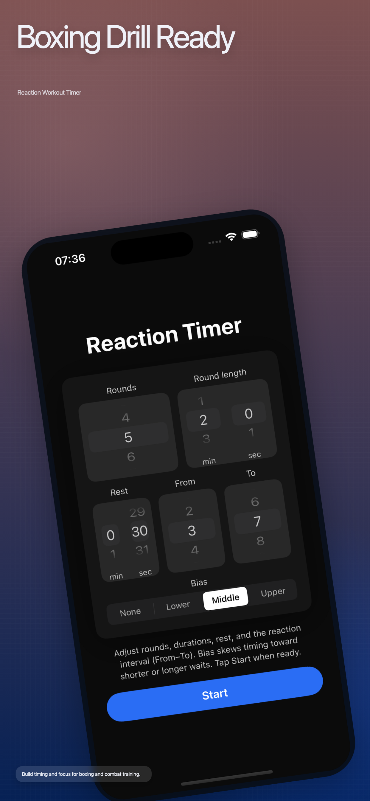 Reaction Workout Timer