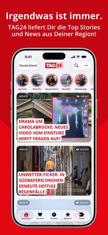 TAG24 NEWS: Alle Nachrichten iPhone screenshot 1