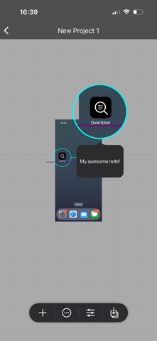 OverShot - Mockup screenshot