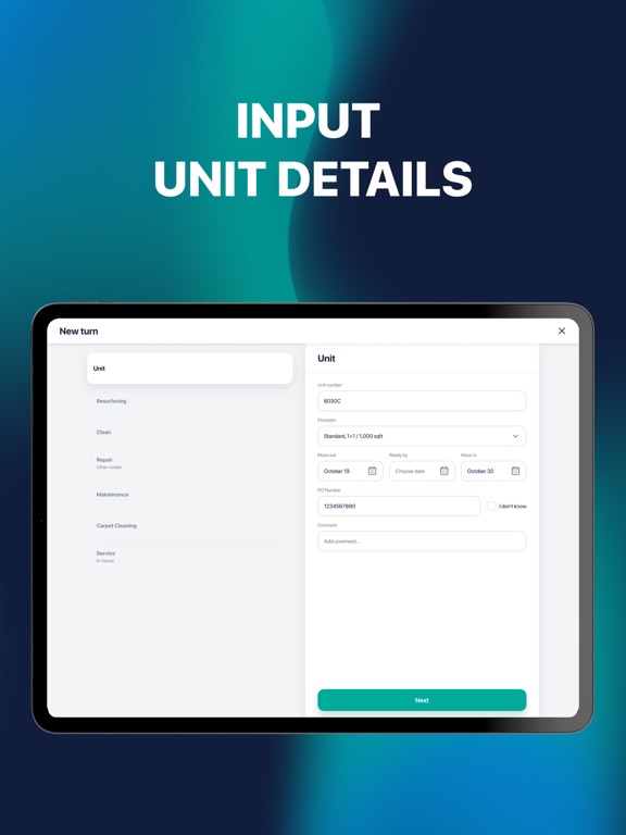 Rent Ready iPad screenshot 5 - Business app