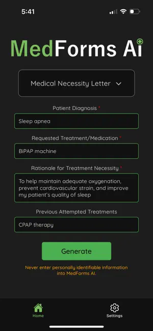 MedForms AI screenshot 2