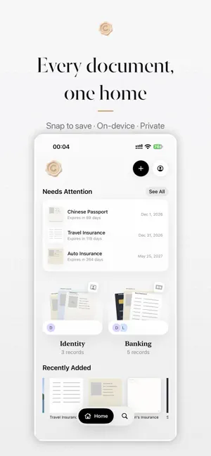 Cove: Private Document Vault screenshot 1