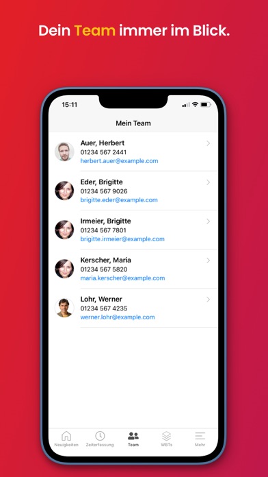 HELIX Personalmanagement Screenshot