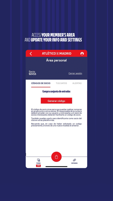 Atlético de Madrid Screenshot