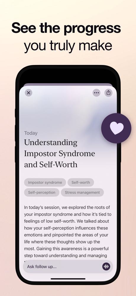MIND: AI Therapist & Coach screenshot 4