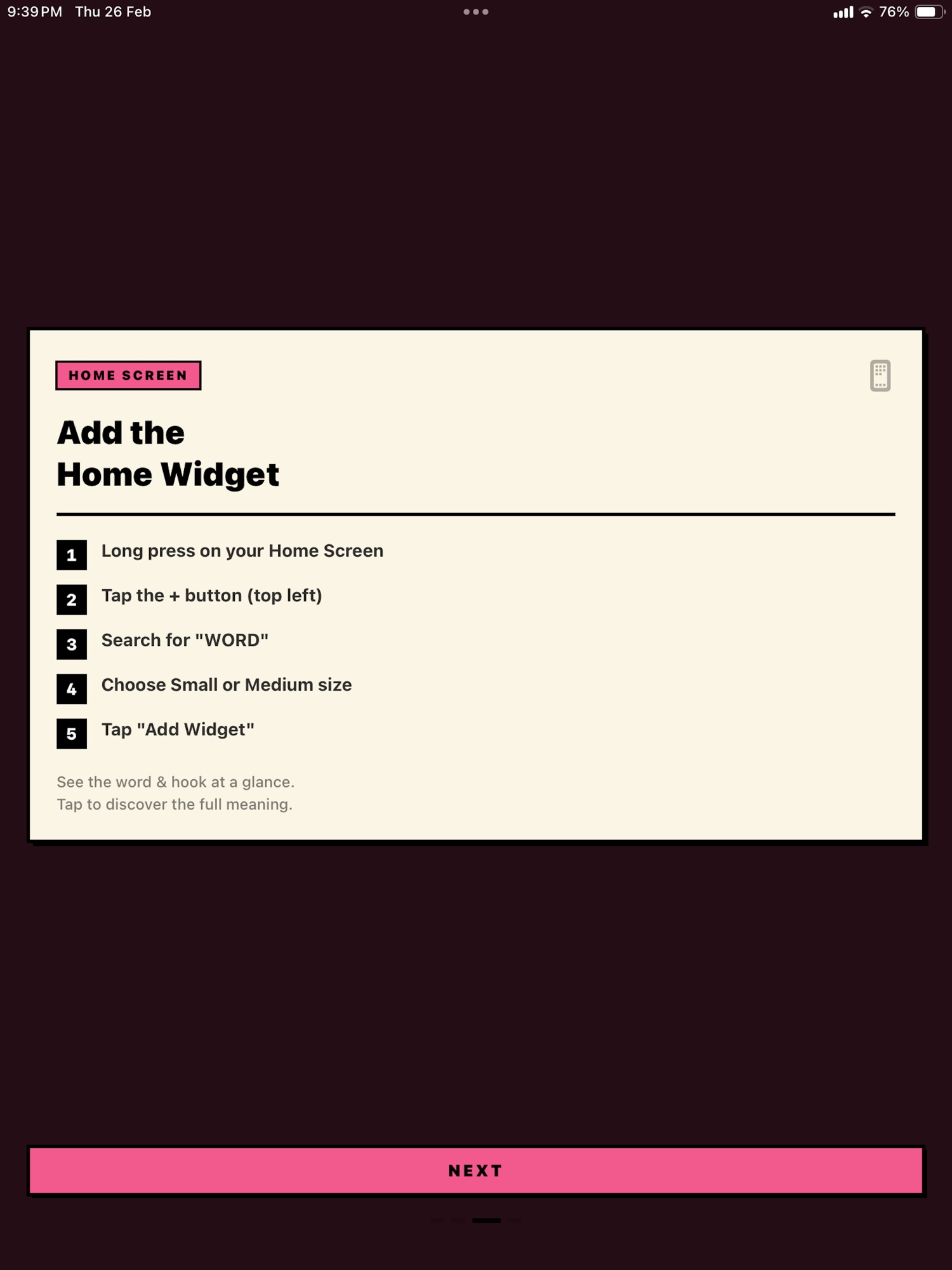 WORDR - Vocabulary Widget screenshot 9