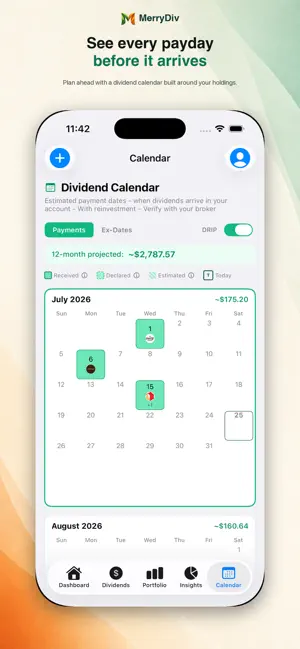 MerryDiv - Dividend Tracker screenshot 4