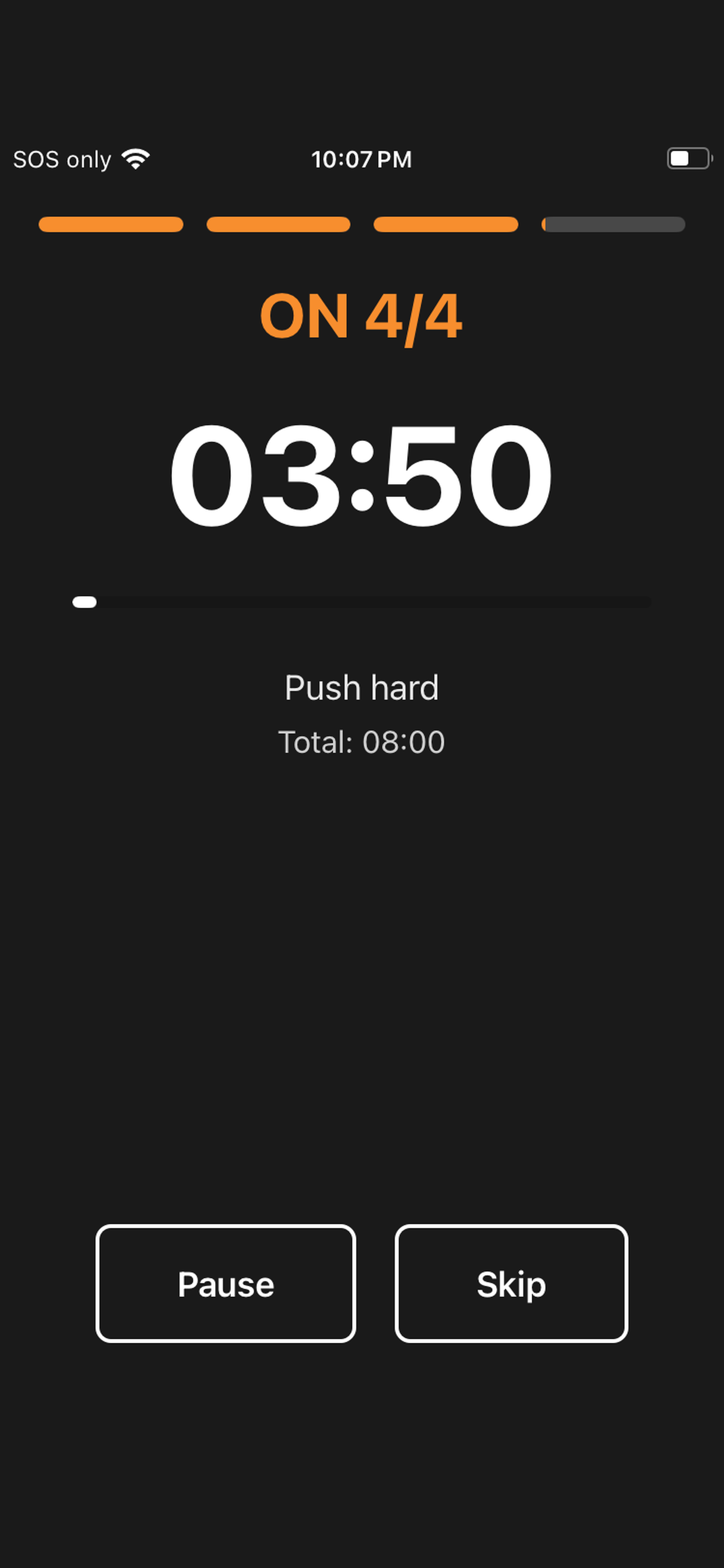 4x4 Timer Interval Training