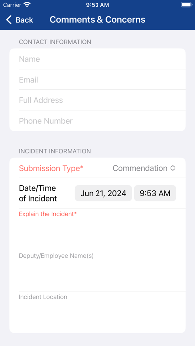 Nye County Sheriff’s Office Screenshot
