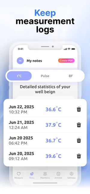 Thermometer - Body Temperature screenshot 3