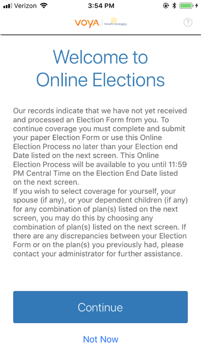 Screenshot 1 of Voya Premium Billing App