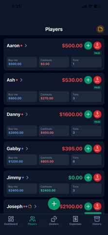 Poker Night Ledger Screenshot 2 of 3