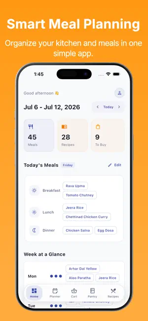 CookPlan: Meal Planner,Recipes screenshot 1