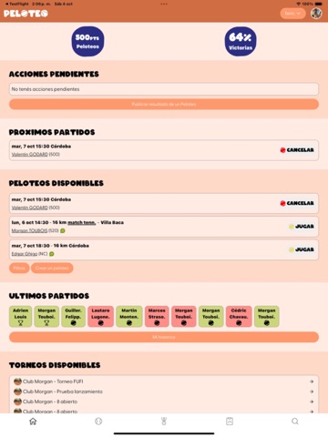 Peloteo – Tenis & Padel iPad screenshot 1