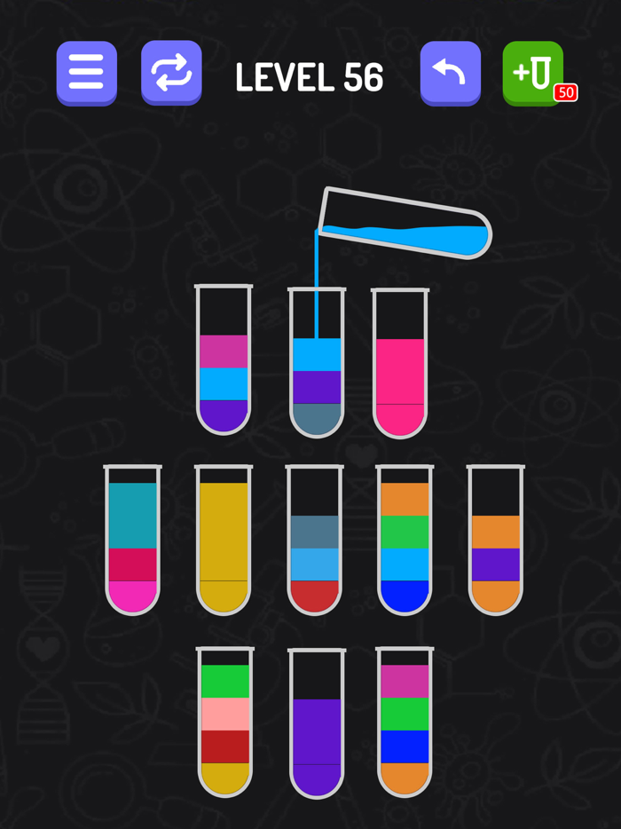 Water Flow Color Sort Puzzle