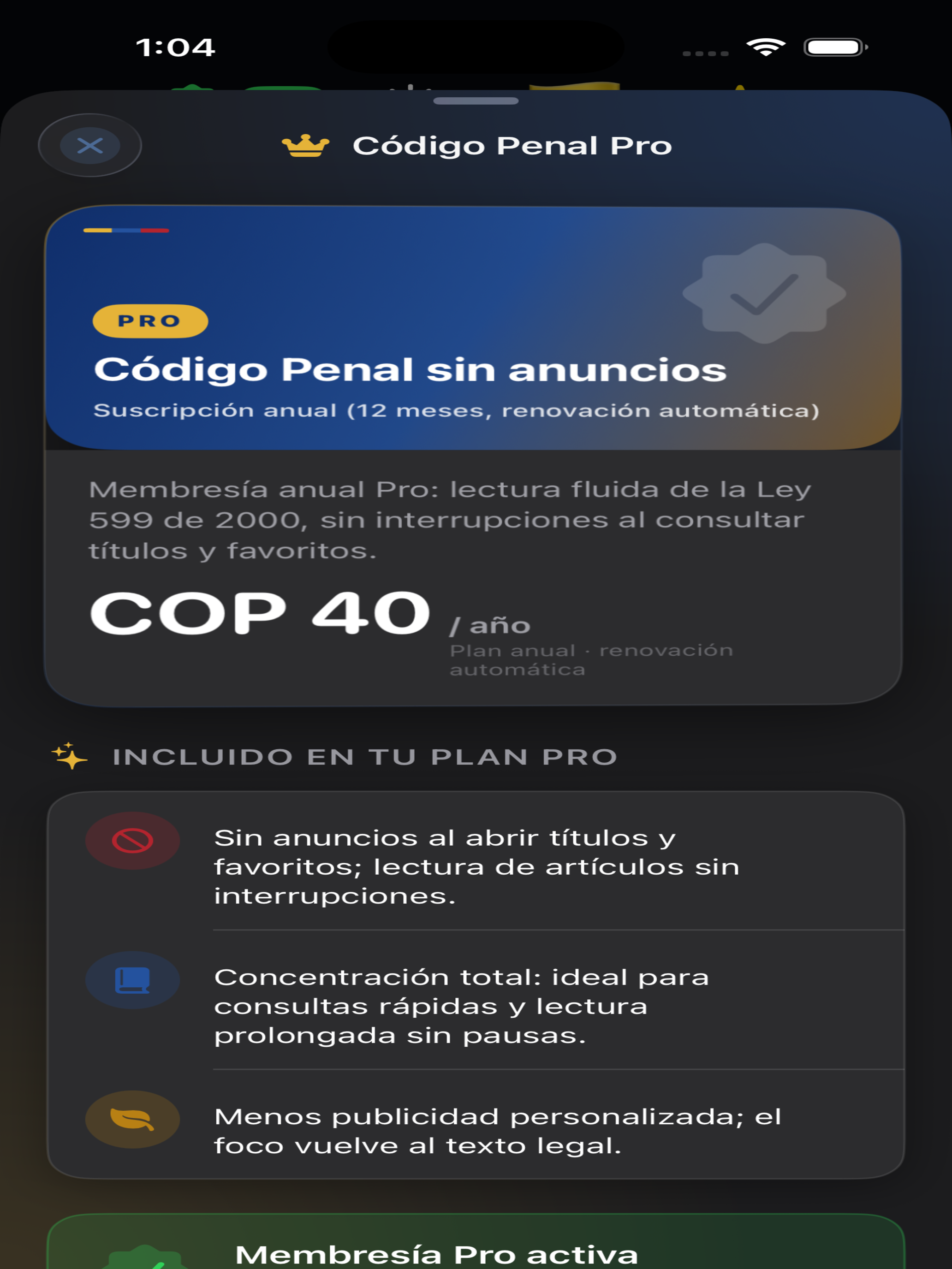 Codigo Penal de Colombia screenshot 13