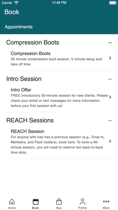 Screenshot #2 pour Reach Bodywork Studio