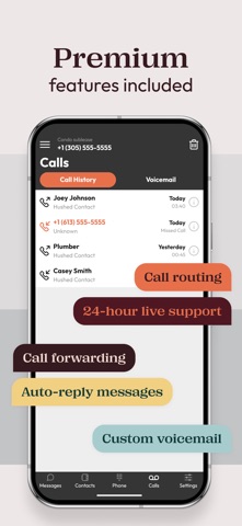 Hushed: UK Second Phone Number App Store preview screenshot 5