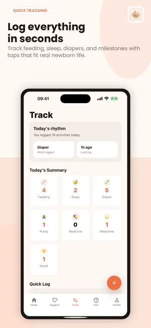 MamaNest - Baby Tracker screenshot 2