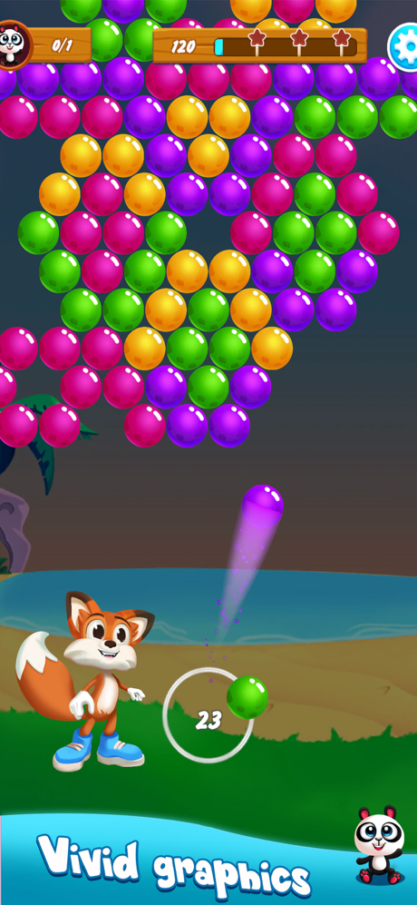 Bubble Shooter: Rescue Panda screenshot 1