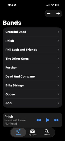 Chateau Archive Player iPhone screenshot