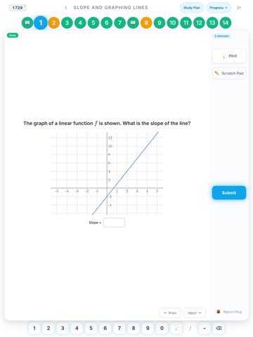 1729 SAT: Math & Reading iPad screenshot