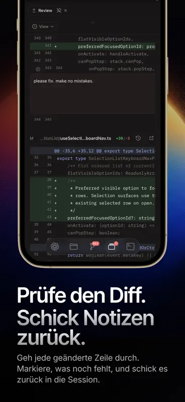 Happier - Claude, Codex remote screenshot 6 of 10