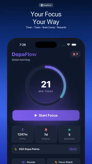 DopaFlow - ADHD Focus Timer screenshot 2