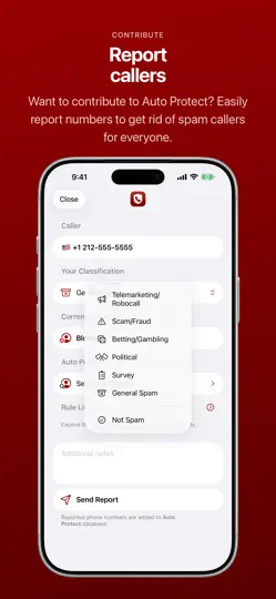 Скриншот Begone: Spam Call Blocker на iPhone 6
