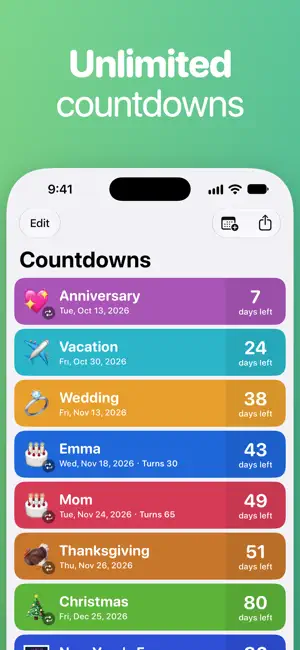 Countdown screenshot 1