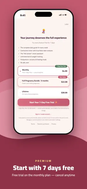 Janeen - Pregnancy Tracker screenshot 2