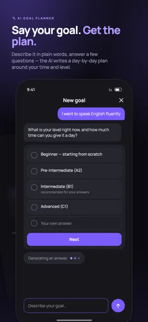 AI Goal Achiever: Goal Planner screenshot 1