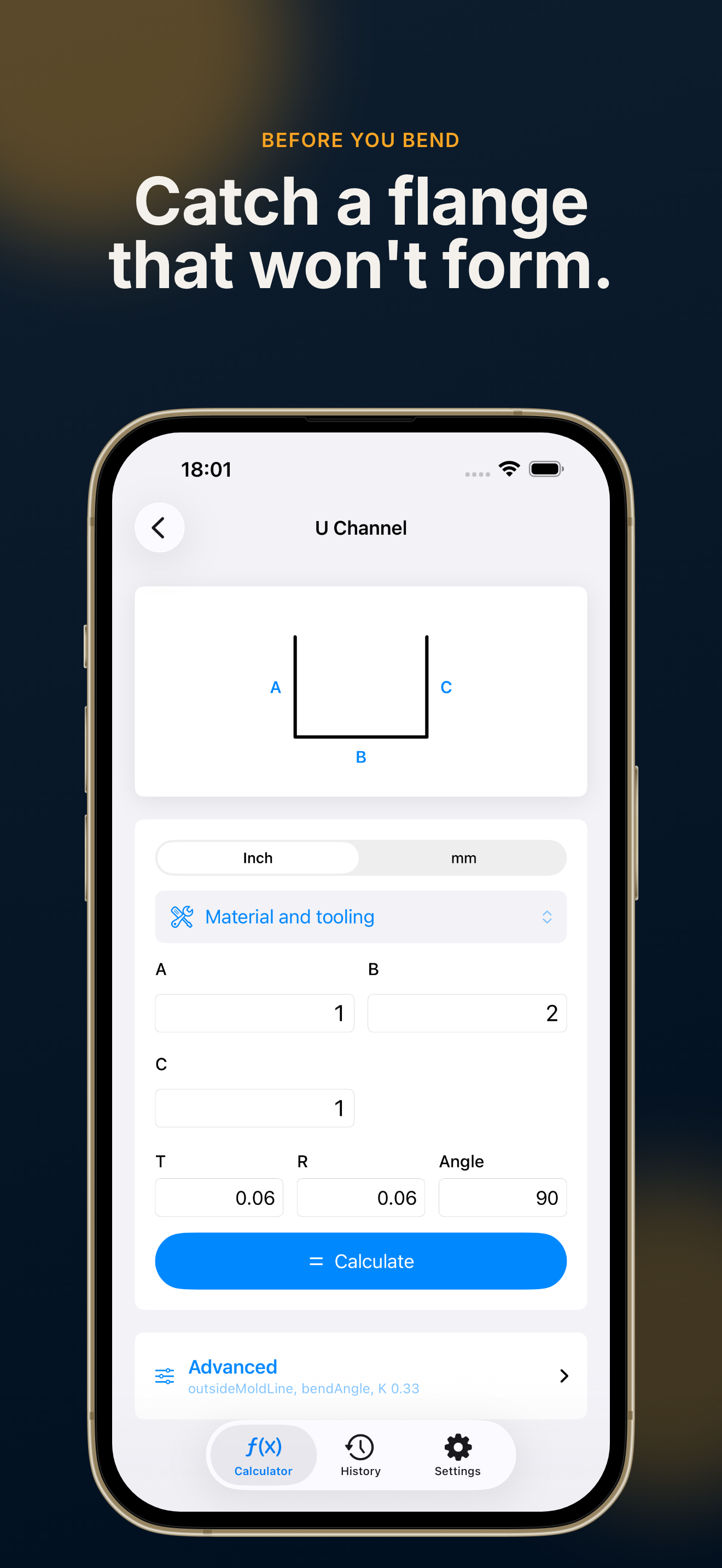 Bend Calculator - Sheet Metal screenshot 4