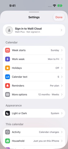 Walli - Yearly Calendar Screenshot 5 of 5