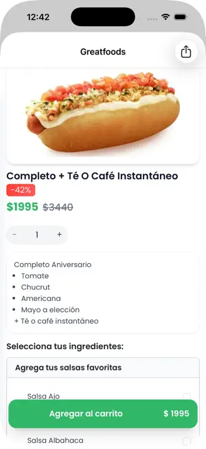Greatfood screenshot 2