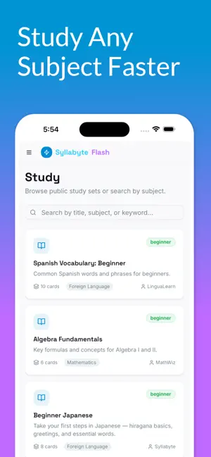 Syllabyte Flash screenshot 2