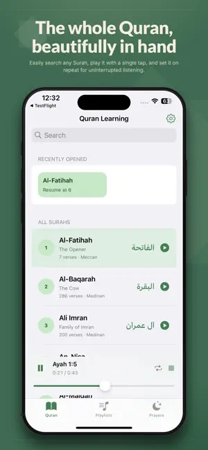 Quranic: Recitation & Learning screenshot 1
