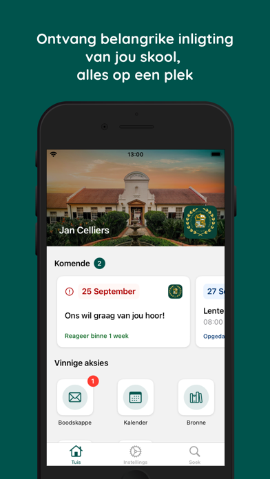 Jan Celliers Laerskool app screenshot