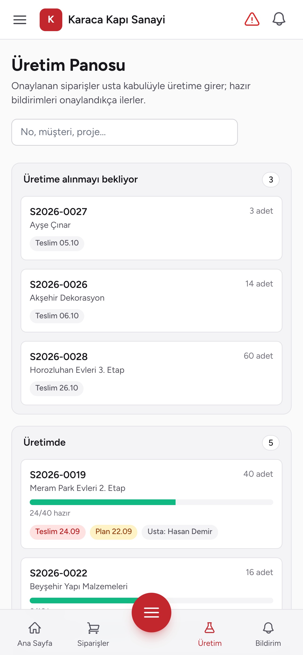 Screenshot 4 of İrensoft Üretim360