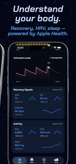 Helix: Stack & Peptide Tracker screenshot 4