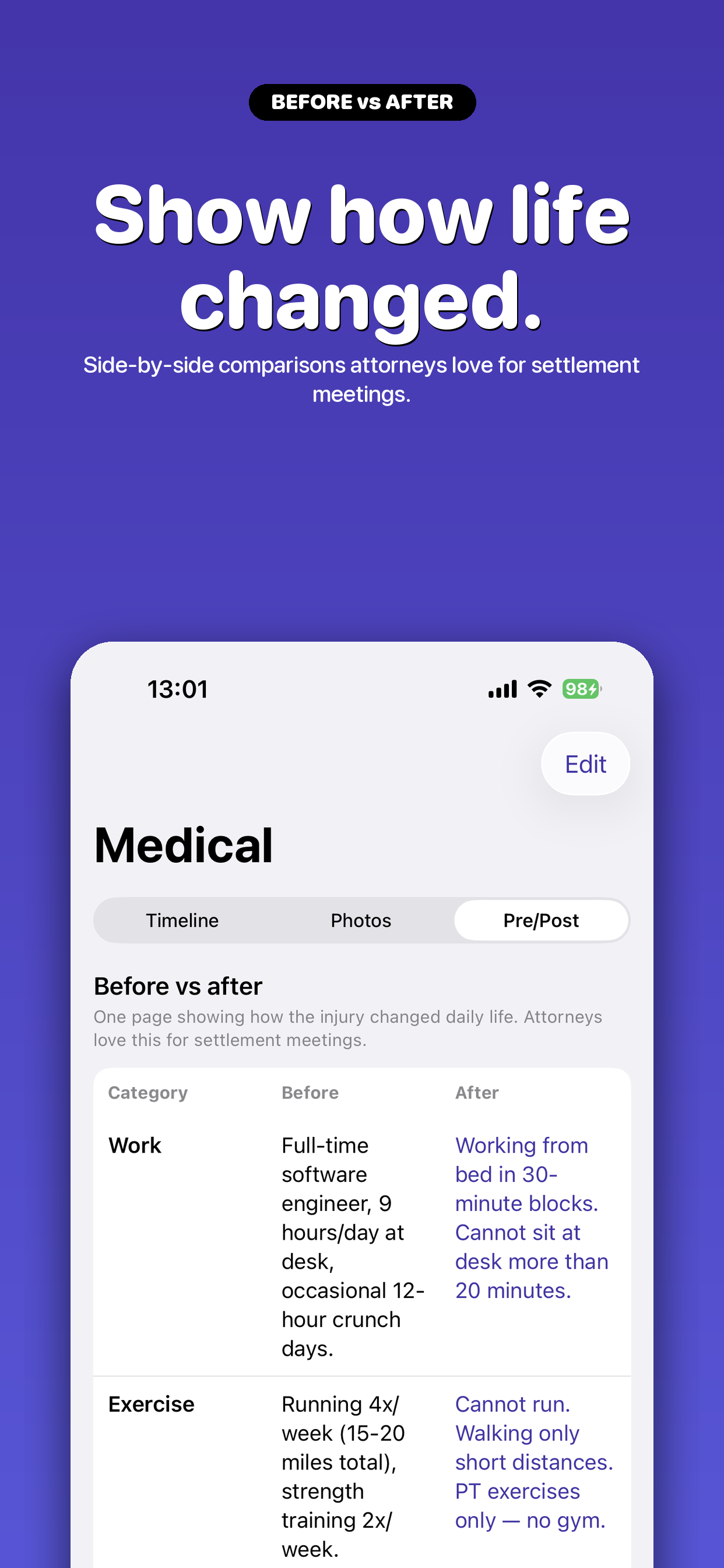 InjuryLog - Claim Journal