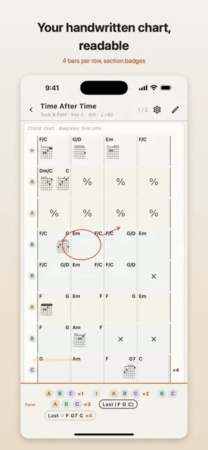 Guitar Chart Maker: Chords TAB screenshot 2