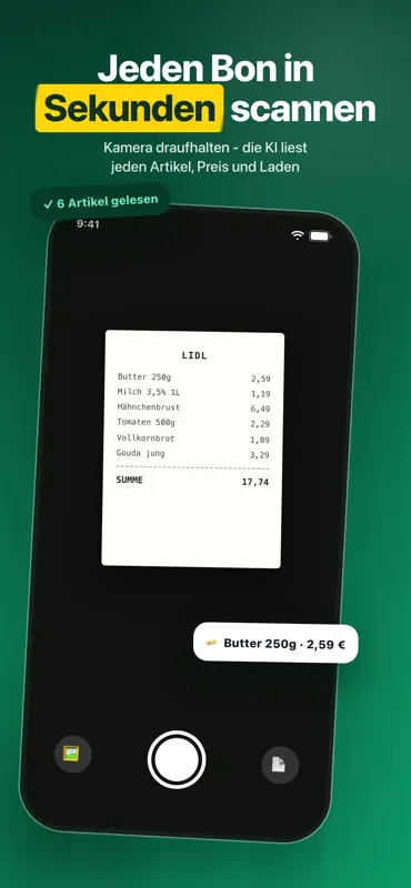 Grocery Tracker: Receipt Scan screenshot 2 of 8
