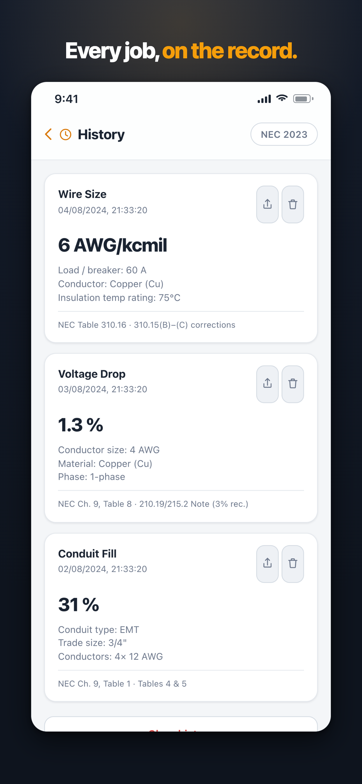 Wireman: Electrician Calc screenshot 4