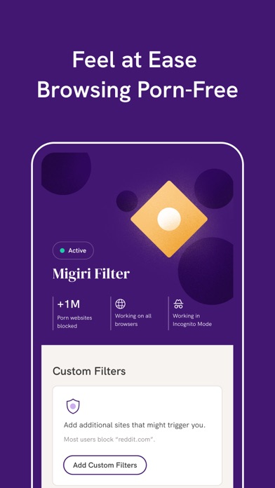 Migiri: Porn Blocker & More Screenshot