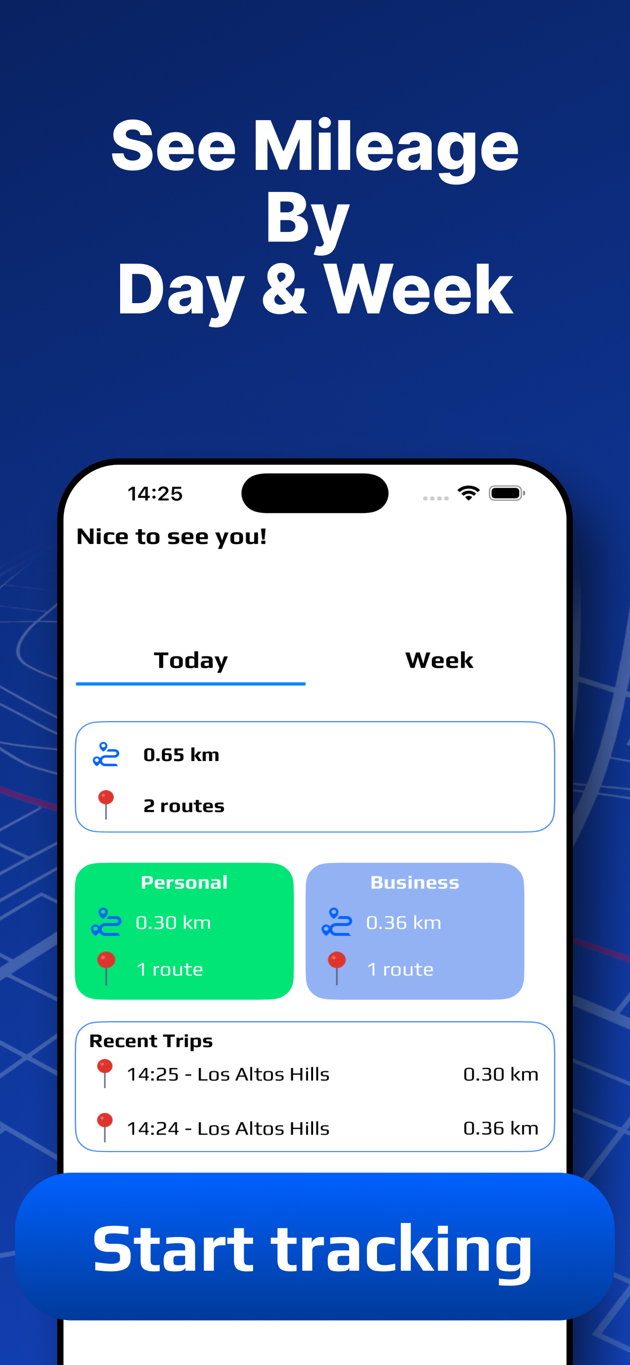 Mileage Logger Tracker App screenshot 3