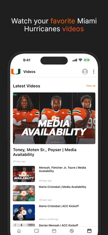 Miami Hurricanes screenshot 1 of 4